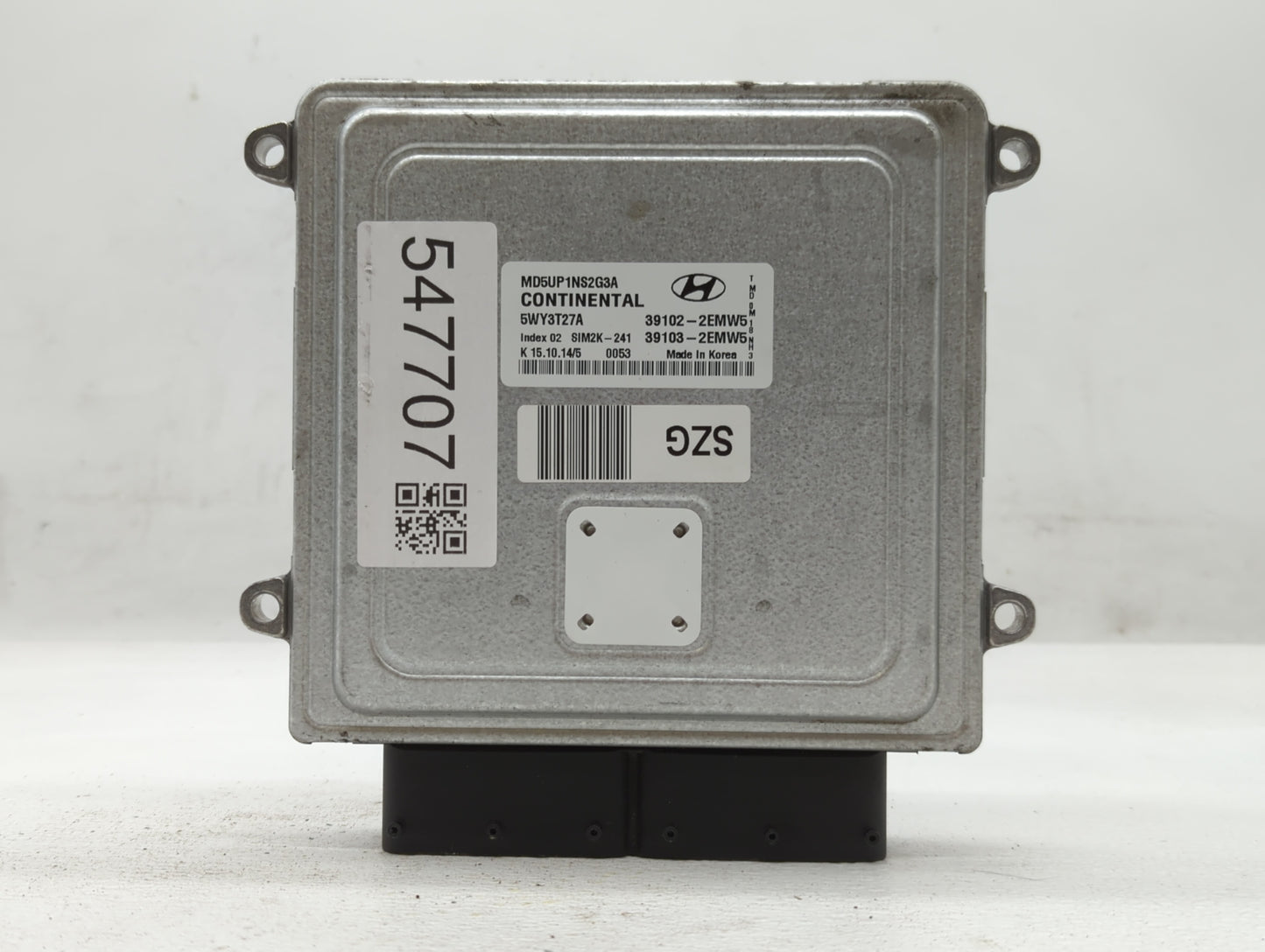 2015 Hyundai Elantra PCM Engine Control Computer ECU ECM PCU OEM P/N:39103-2EMW5 39102-2EMW5 Fits OEM Used Auto Parts - Oemu