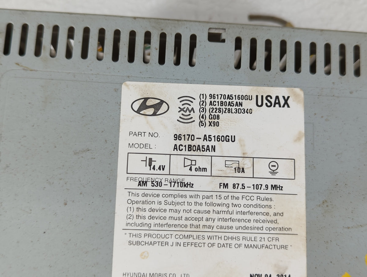 Hyundai Elantra Am Fm Cd Player Radio Receiver 555005 - Oemusedautoparts1.com