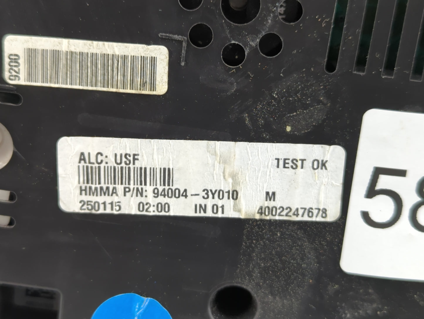 2014-2016 Hyundai Elantra Instrument Cluster Speedometer Gauges P/N:94004-3Y010 Fits Fits 2014 2015 2016 OEM Used Auto Parts
