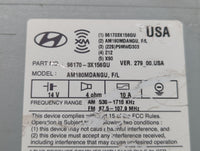 2014-2015 Hyundai Elantra Radio AM FM Cd Player Receiver Replacement P/N:96170-3X156GU Fits Fits 2014 2015 OEM Used Auto Par