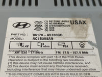 Hyundai Elantra Am Fm Cd Player Radio Receiver - Oemusedautoparts1.com