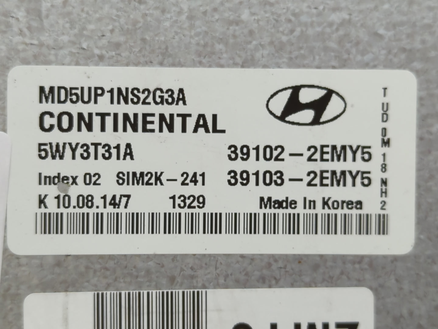 2014-2016 Hyundai Elantra PCM Engine Control Computer ECU ECM PCU OEM P/N:821704B A2C53343556 Fits Fits 2014 2015 2016 OEM U