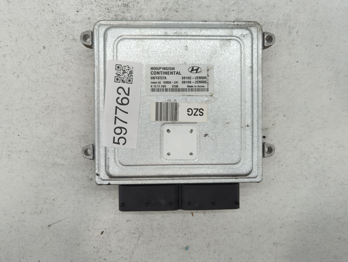 2014-2016 Hyundai Elantra PCM Engine Control Computer ECU ECM PCU OEM P/N:39107-2EMB7 39106-2EMB6 Fits Fits 2014 2015 2016 O