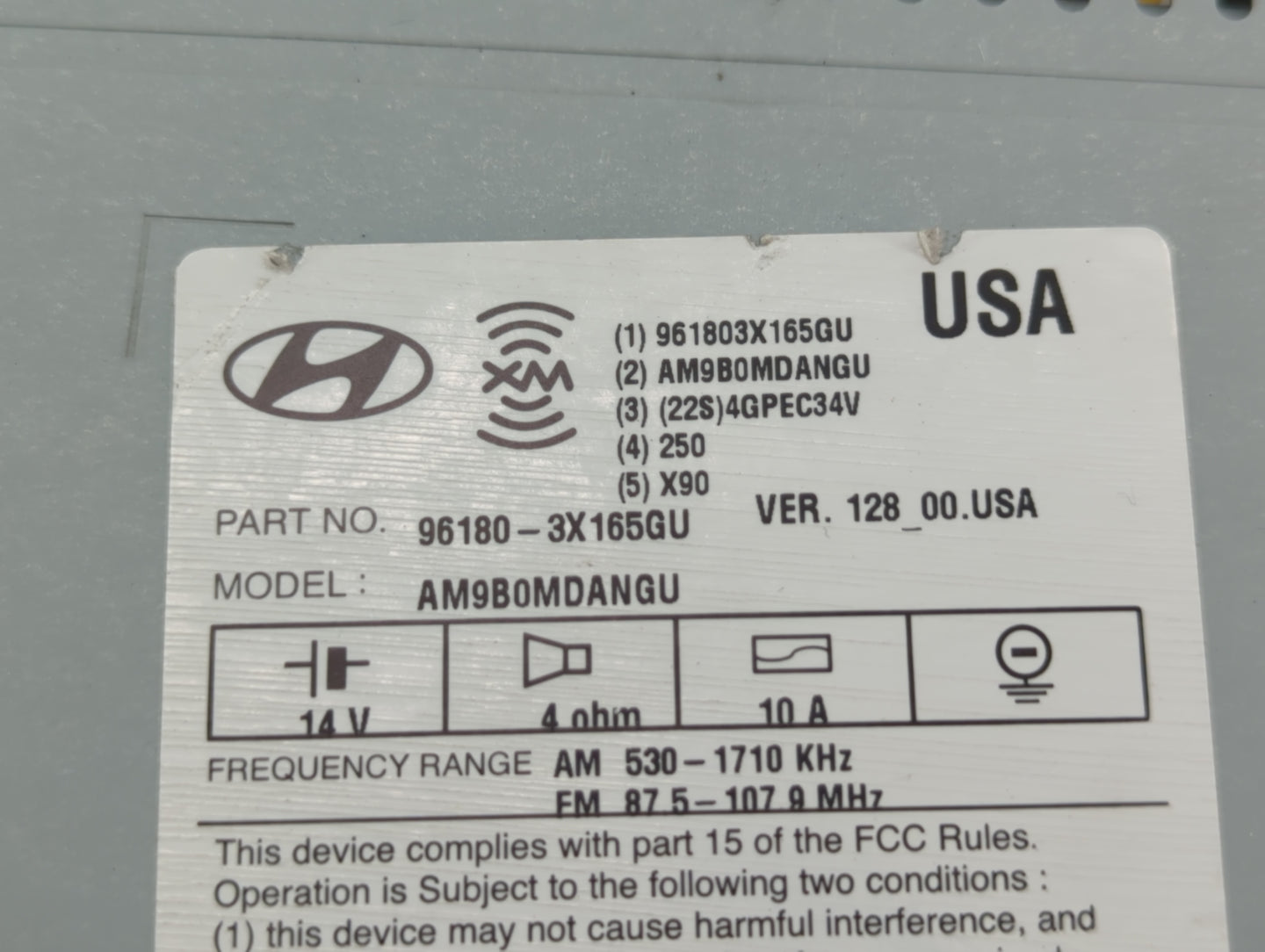 2014-2016 Hyundai Elantra Am Fm Cd Player Radio Receiver - Oemusedautoparts1.com