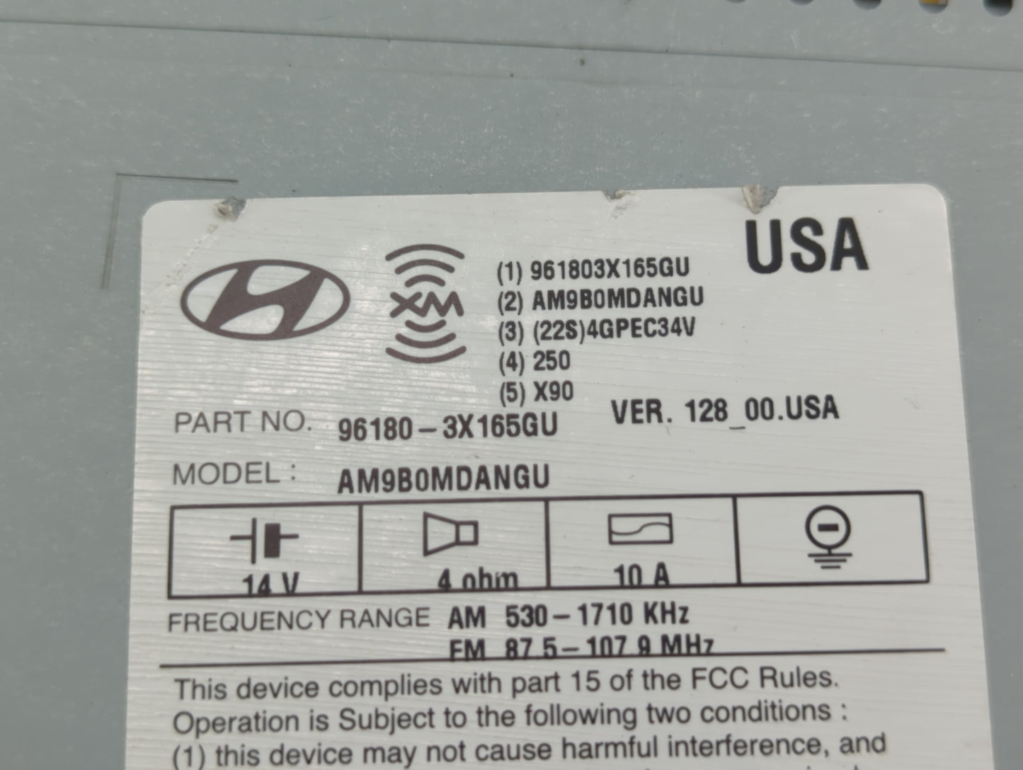 2014-2016 Hyundai Elantra Am Fm Cd Player Radio Receiver - Oemusedautoparts1.com