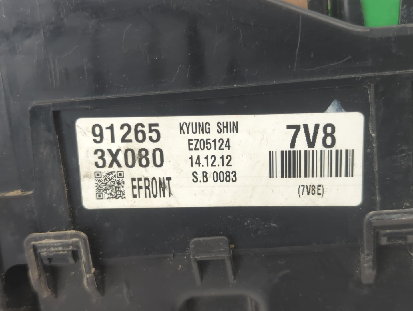 2014-2016 Hyundai Elantra Fusebox Fuse Box Panel Relay Module P/N:91265 3X080 Fits Fits 2014 2015 2016 OEM Used Auto Parts -