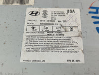 2014-2016 Hyundai Elantra Radio AM FM Cd Player Receiver Replacement P/N:96170-3X156GU Fits Fits 2014 2015 2016 OEM Used Aut