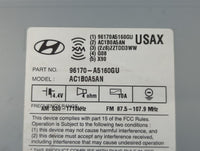 Hyundai Elantra Am Fm Cd Player Radio Receiver - Oemusedautoparts1.com
