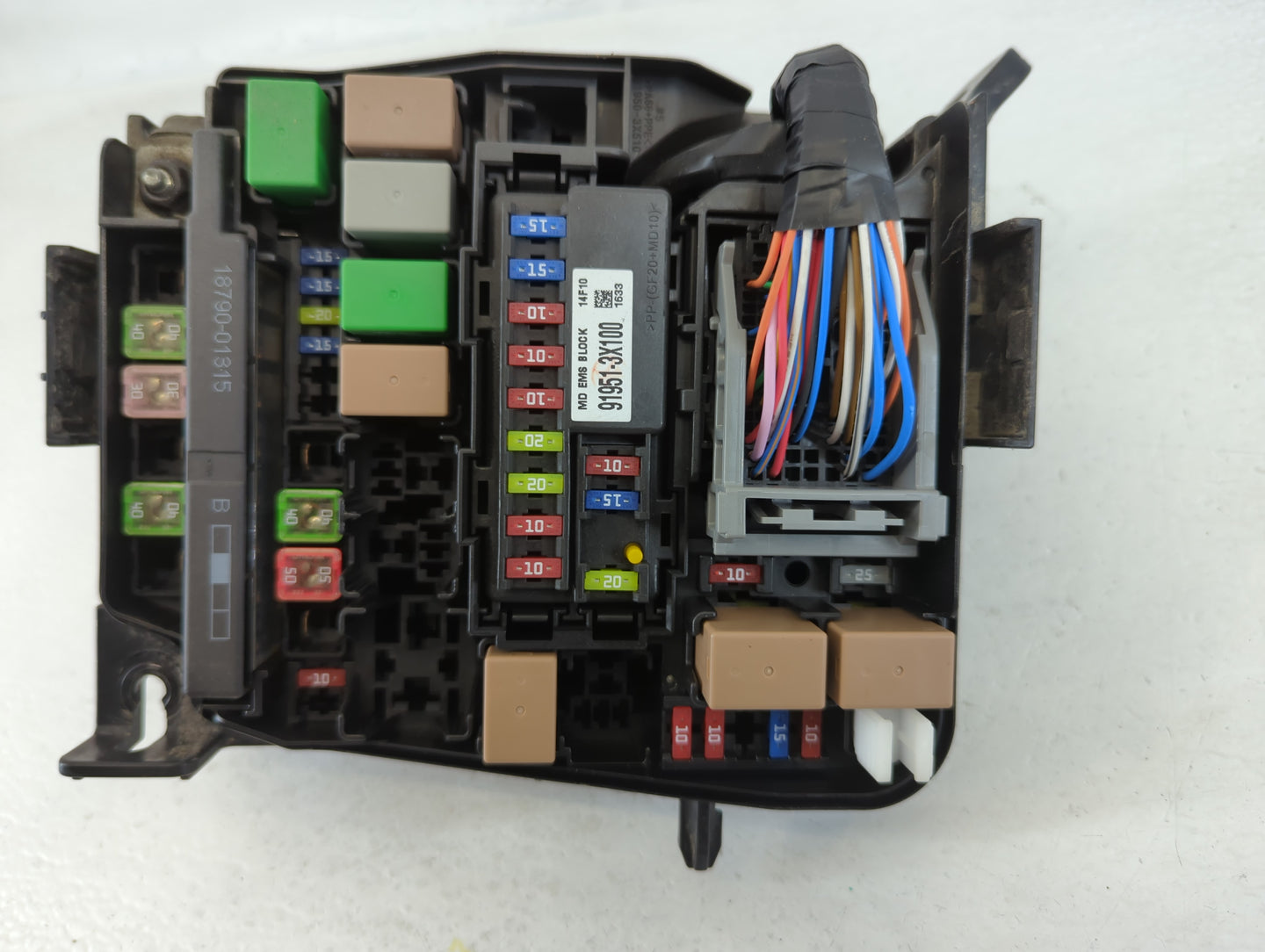 2014-2016 Hyundai Elantra Fusebox Fuse Box Panel Relay Module P/N:912663X100 Fits Fits 2014 2015 2016 OEM Used Auto Parts - 