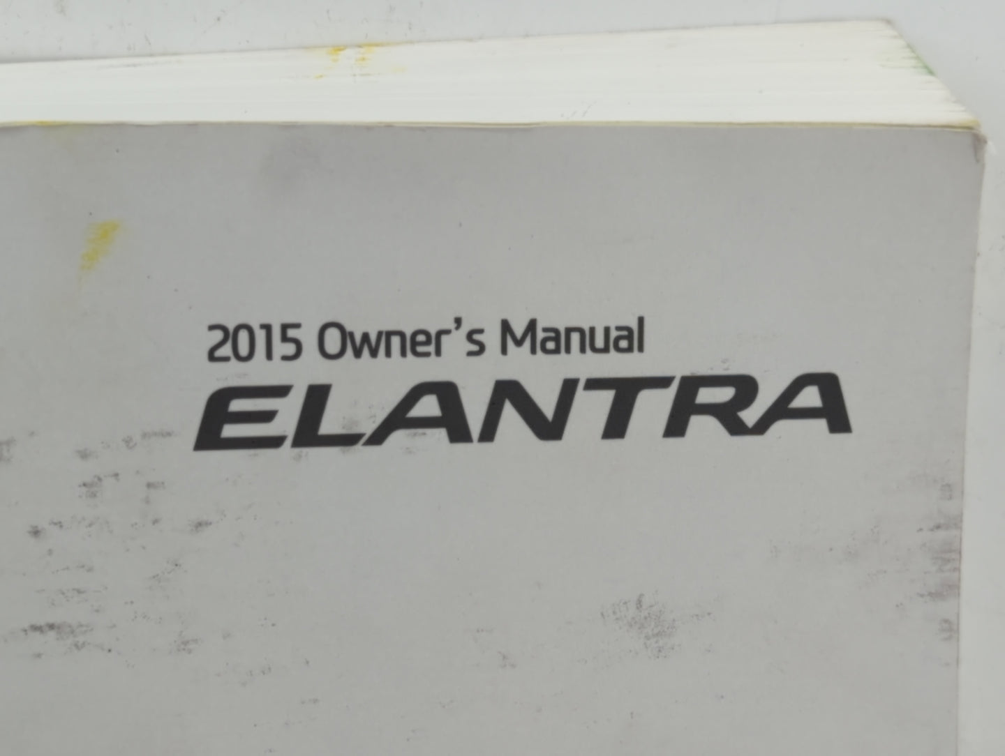 2015 Hyundai Elantra Owners Manual Book Guide P/N:F3Y0-EU4DG OEM Used Auto Parts - Oemusedautoparts1.com