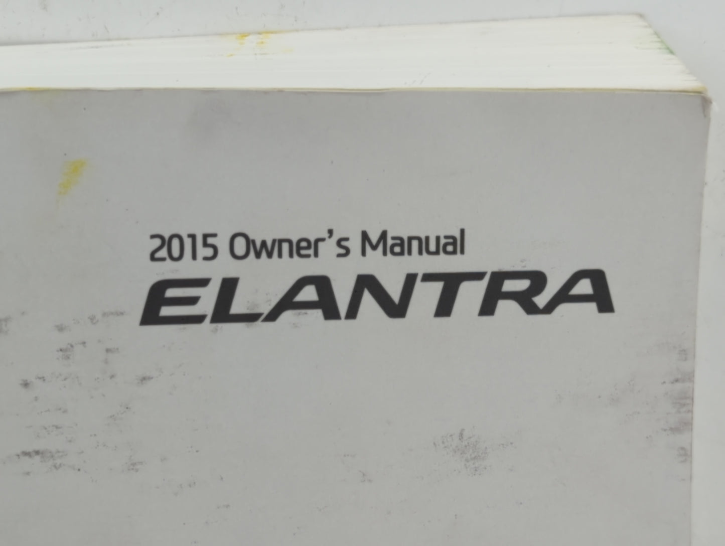 2015 Hyundai Elantra Owners Manual Book Guide P/N:F3Y0-EU4DG OEM Used Auto Parts - Oemusedautoparts1.com