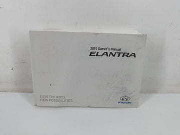2015 Hyundai Elantra Owners Manual Book Guide P/N:ZA010A2-B OEM Used Auto Parts - Oemusedautoparts1.com