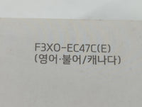 2015 Hyundai Elantra Owners Manual Book Guide P/N:F3X0-EC47C OEM Used Auto Parts - Oemusedautoparts1.com