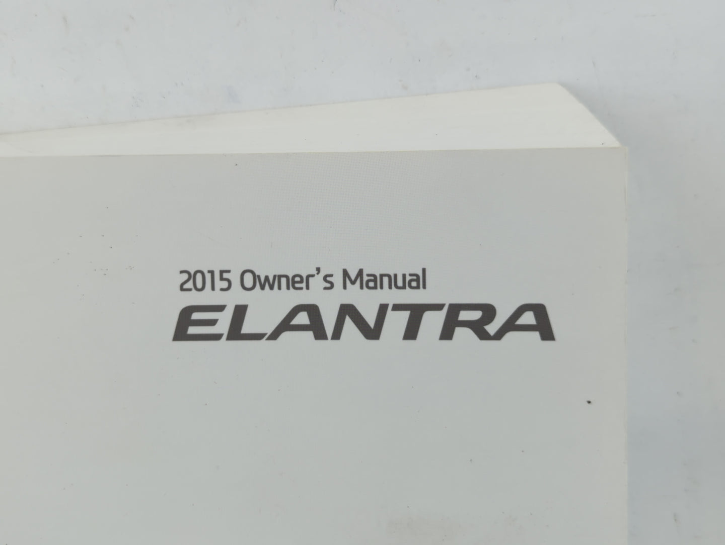 2015 Hyundai Elantra Owners Manual Book Guide P/N:F3Y0-EC40EE OEM Used Auto Parts - Oemusedautoparts1.com