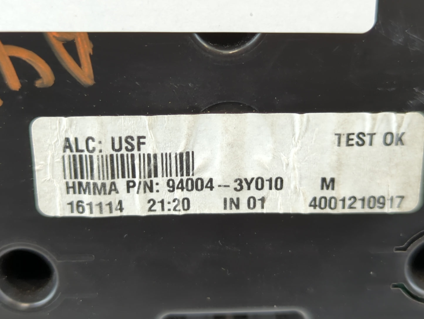 2014-2016 Hyundai Elantra Instrument Cluster Speedometer Gauges P/N:94004-3Y010 Fits Fits 2014 2015 2016 OEM Used Auto Parts
