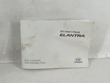 2015 Hyundai Elantra Owners Manual Book Guide P/N:A3Y0-EU46B OEM Used Auto Parts - Oemusedautoparts1.com