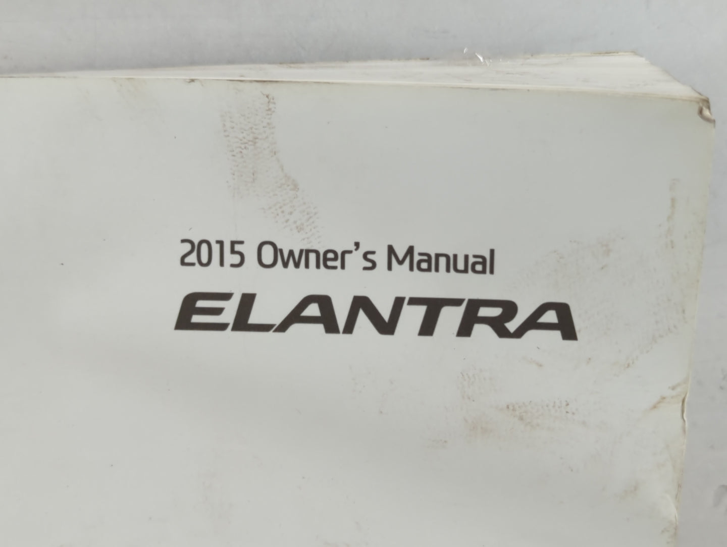 2015 Hyundai Elantra Owners Manual Book Guide P/N:A3Y0-EU46B OEM Used Auto Parts - Oemusedautoparts1.com