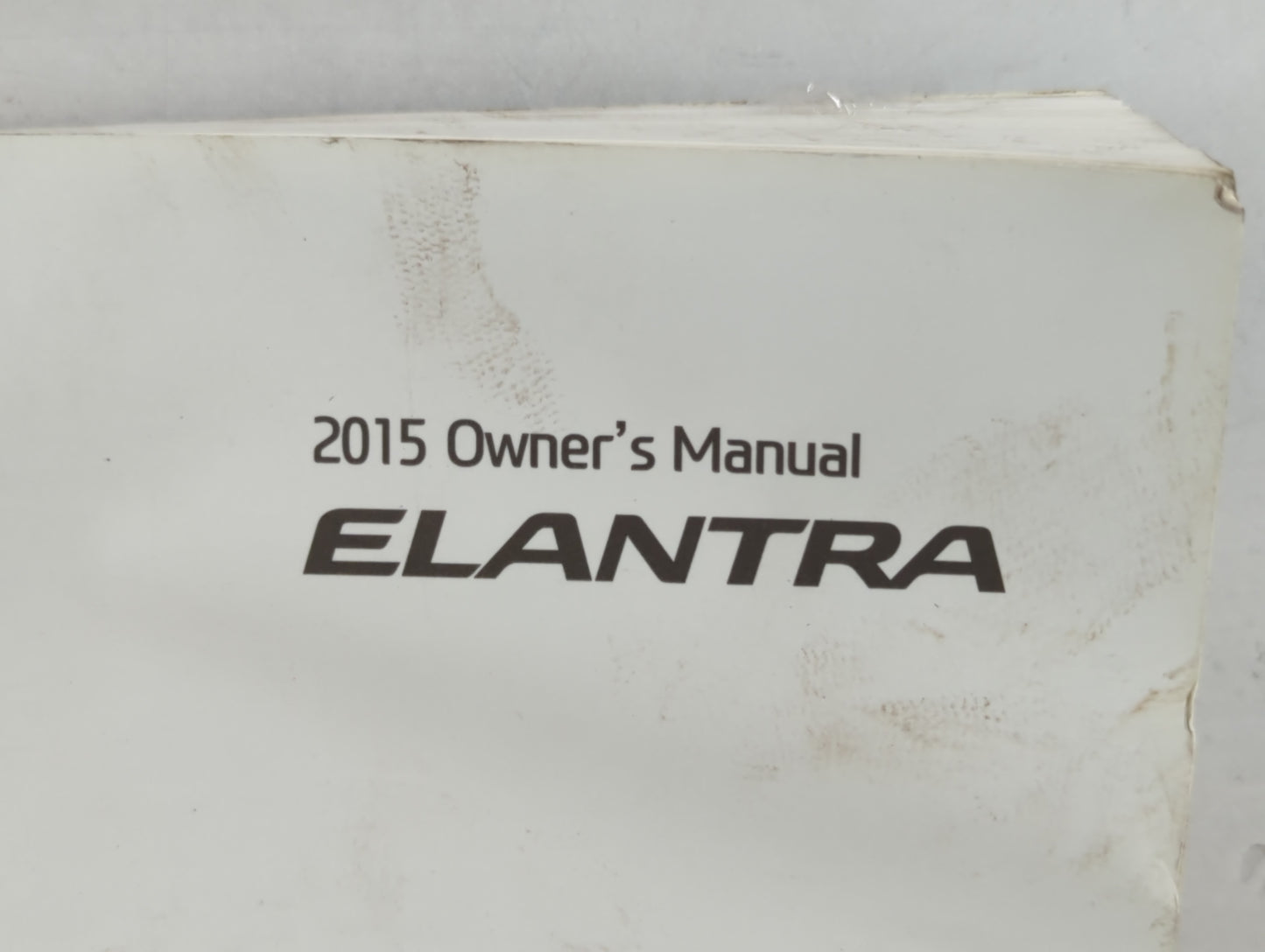2015 Hyundai Elantra Owners Manual Book Guide P/N:A3Y0-EU46B OEM Used Auto Parts - Oemusedautoparts1.com