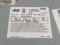 2014-2016 Hyundai Elantra Am Fm Cd Player Radio Receiver - Oemusedautoparts1.com