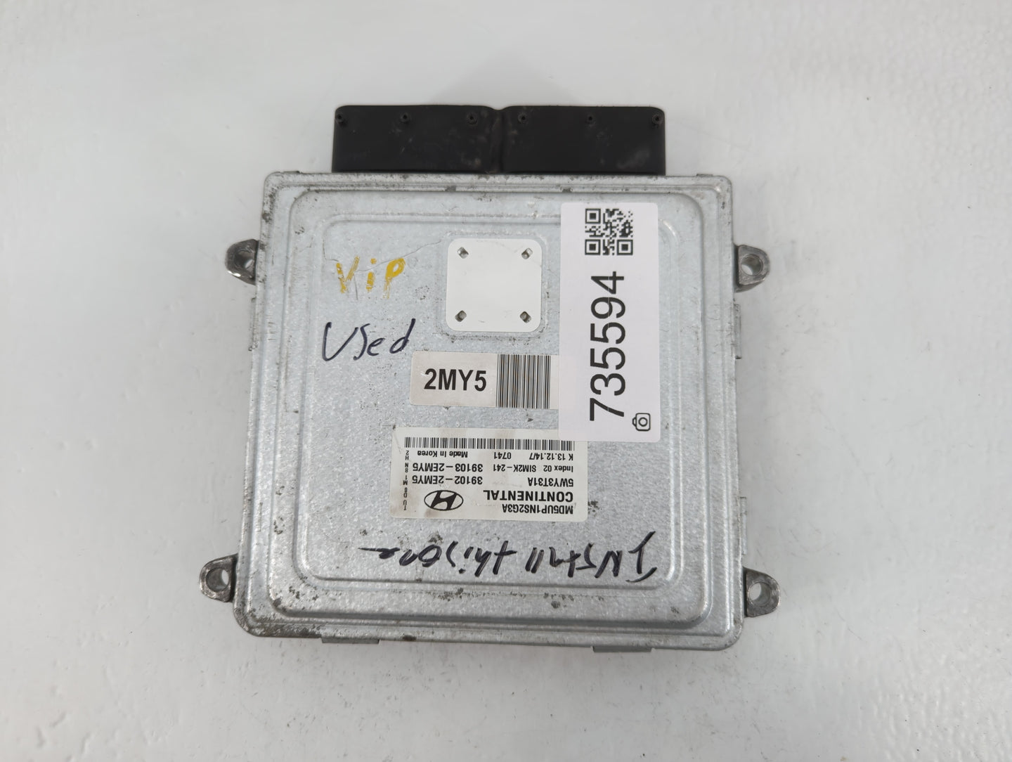 2015 Hyundai Elantra PCM Engine Control Computer ECU ECM PCU OEM P/N:39103-2EMY5 39102-2EMY5 Fits OEM Used Auto Parts - Oemu