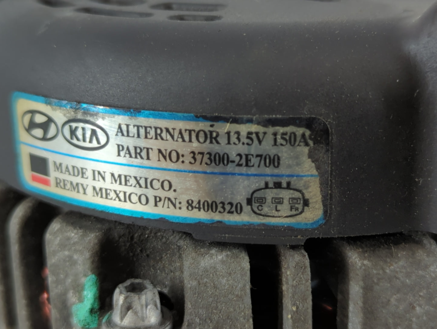 2014-2016 Hyundai Elantra Alternator Replacement Generator Charging Assembly Engine OEM P/N:37300-2E700 8400320 Fits OEM Use