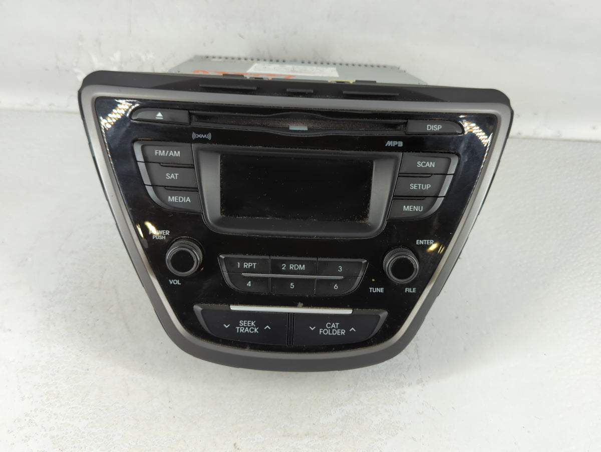 2014-2016 Hyundai Elantra Am Fm Cd Player Radio Receiver 742109 - Oemusedautoparts1.com