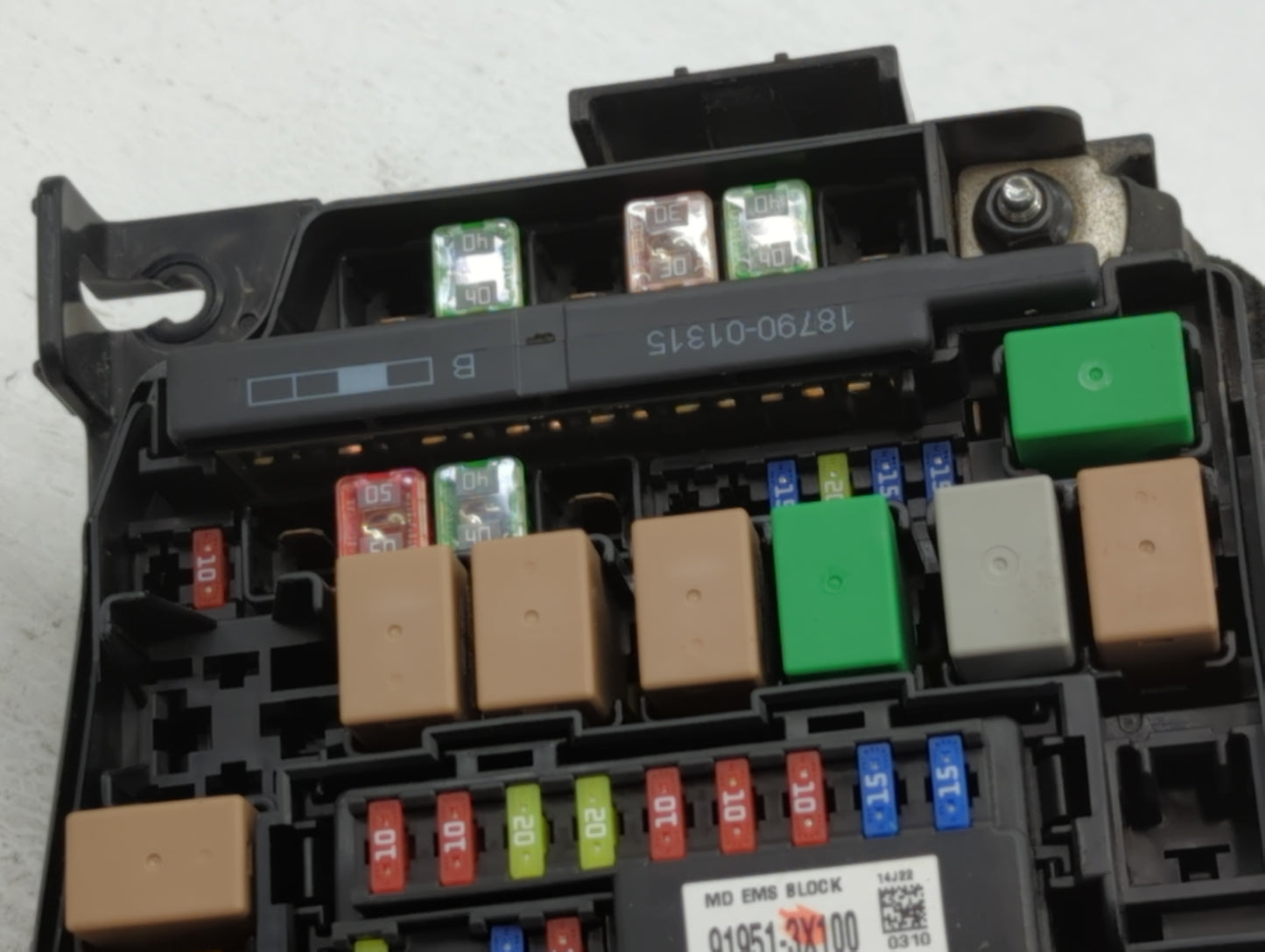 2014-2016 Hyundai Elantra Fusebox Fuse Box Panel Relay Module P/N:91266 3X060 Fits Fits 2014 2015 2016 OEM Used Auto Parts -