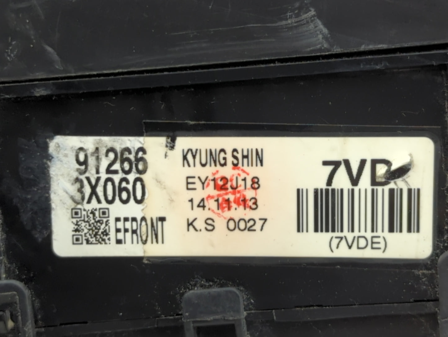 2014-2016 Hyundai Elantra Fusebox Fuse Box Panel Relay Module P/N:91266 3X060 Fits Fits 2014 2015 2016 OEM Used Auto Parts -
