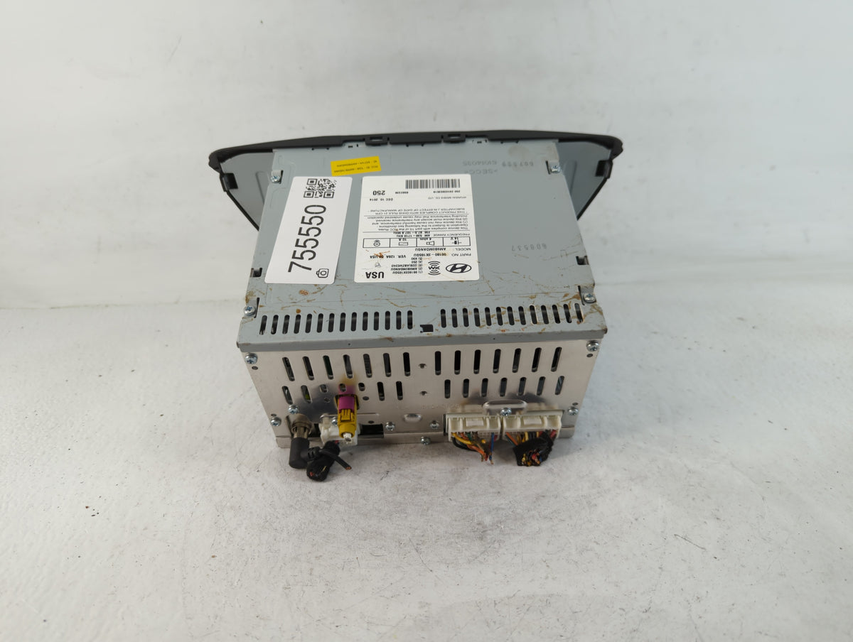 2014-2016 Hyundai Elantra Am Fm Cd Player Radio Receiver 755550 - Oemusedautoparts1.com