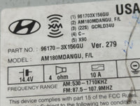 2014-2016 Hyundai Elantra Am Fm Cd Player Radio Receiver 764630 - Oemusedautoparts1.com