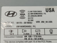 2014-2016 Hyundai Elantra Radio AM FM Cd Player Receiver Replacement P/N:96170-3X156GU Fits Fits 2014 2015 2016 OEM Used Aut