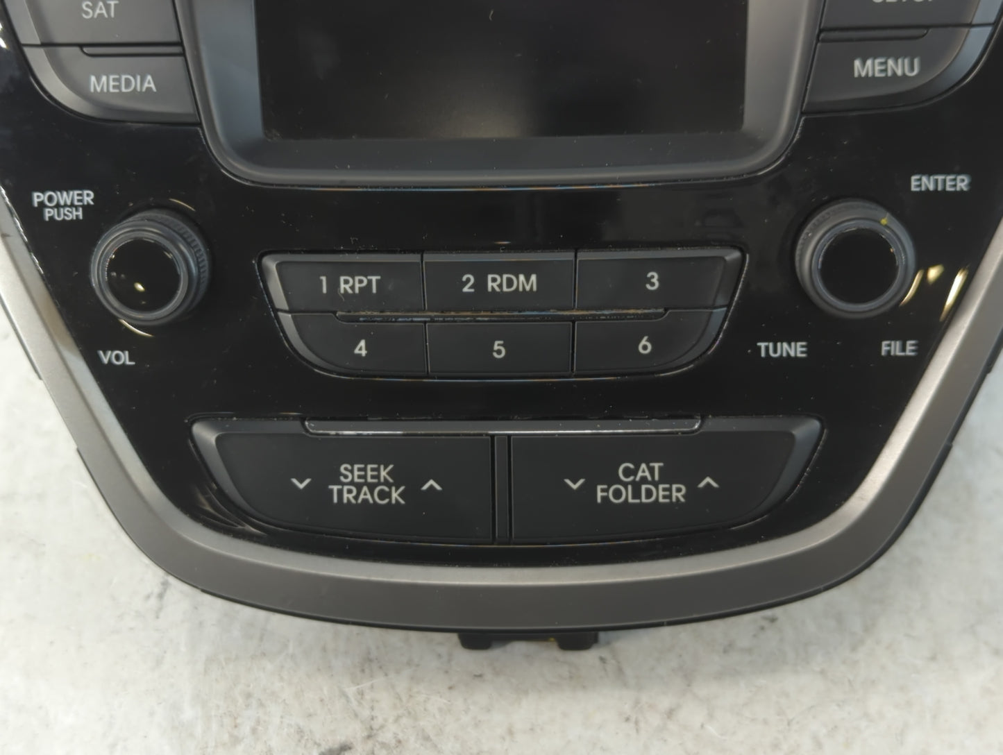 2015 Hyundai Elantra Radio AM FM Cd Player Receiver Replacement P/N:961703X158GU Fits OEM Used Auto Parts - Oemusedautoparts