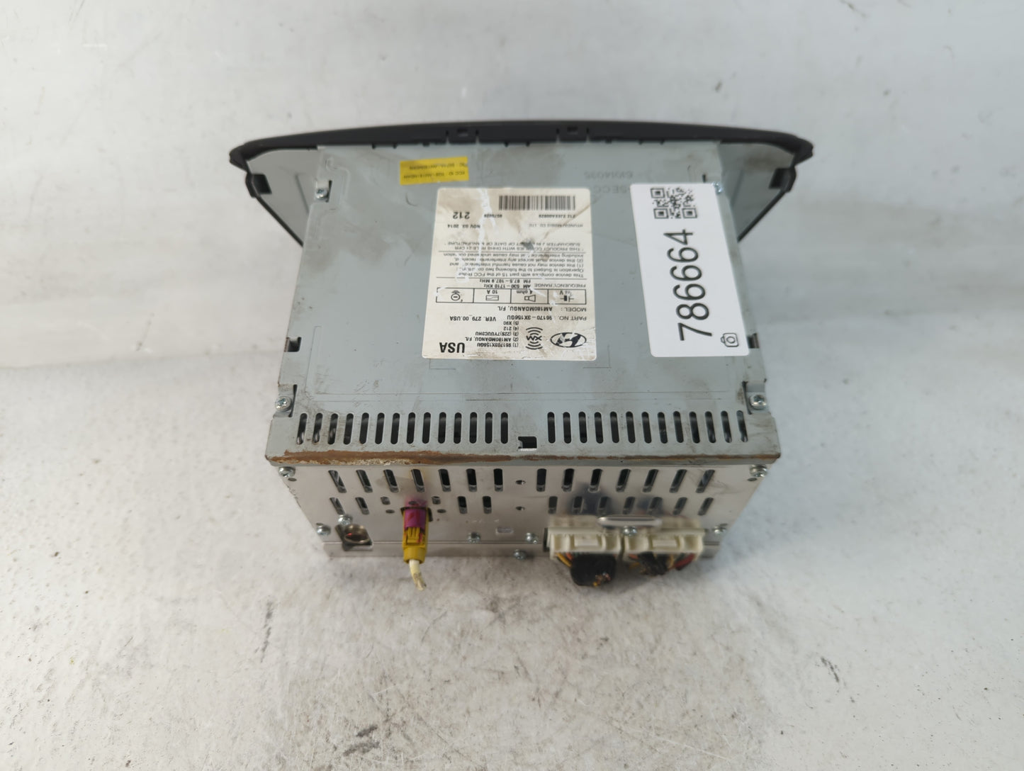 2015 Hyundai Elantra Radio AM FM Cd Player Receiver Replacement P/N:961703X158GU Fits OEM Used Auto Parts - Oemusedautoparts