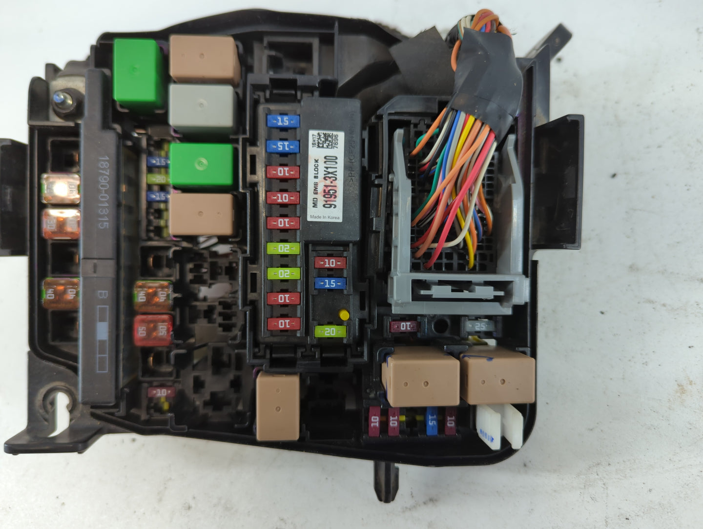 2014-2016 Hyundai Elantra Fusebox Fuse Box Panel Relay Module P/N:91951-3X710 Fits Fits 2014 2015 2016 OEM Used Auto Parts -