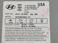 2014-2016 Hyundai Elantra Radio AM FM Cd Player Receiver Replacement P/N:96170-3X156GU Fits Fits 2014 2015 2016 OEM Used Aut