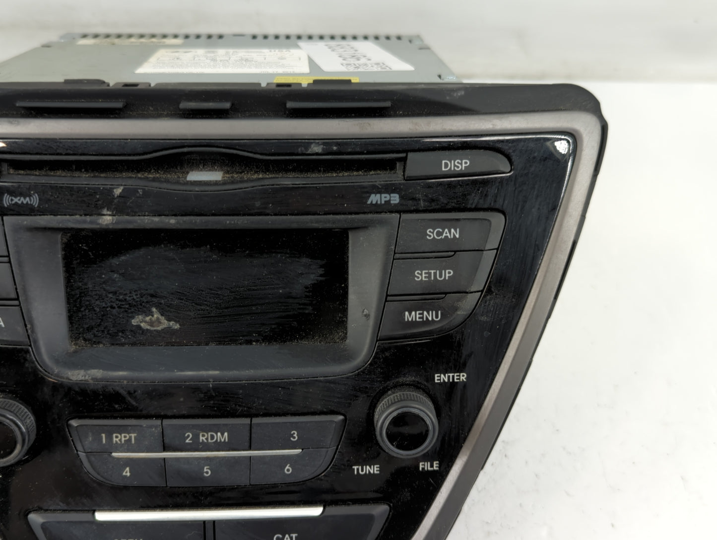 2014-2016 Hyundai Elantra Radio AM FM Cd Player Receiver Replacement P/N:96170-3X156GU Fits Fits 2014 2015 2016 OEM Used Aut