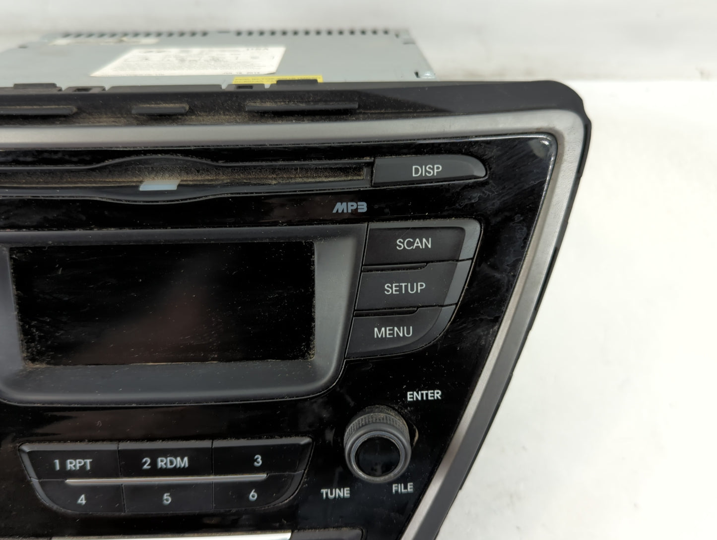 2014-2016 Hyundai Elantra Radio AM FM Cd Player Receiver Replacement P/N:96170-3X156GU Fits Fits 2014 2015 2016 OEM Used Aut