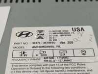 2014-2016 Hyundai Elantra Radio AM FM Cd Player Receiver Replacement P/N:96170-3X156GU Fits Fits 2014 2015 2016 OEM Used Aut