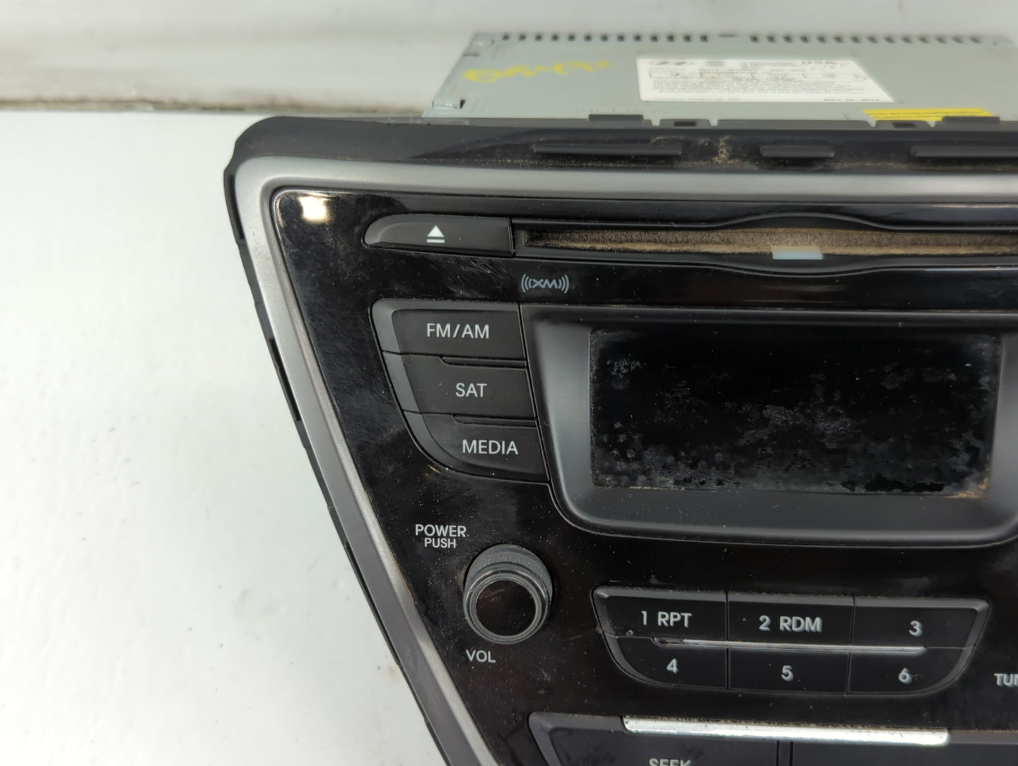 2014-2016 Hyundai Elantra Radio AM FM Cd Player Receiver Replacement P/N:96180-3X165GU Fits Fits 2014 2015 2016 OEM Used Aut