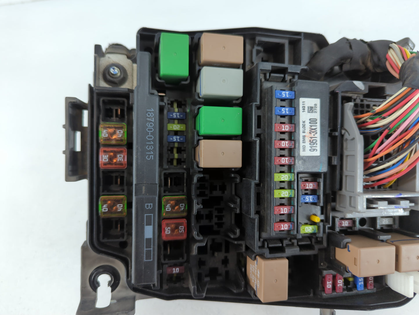 2014-2016 Hyundai Elantra Fusebox Fuse Box Panel Relay Module P/N:91951-3X710 Fits Fits 2014 2015 2016 OEM Used Auto Parts -