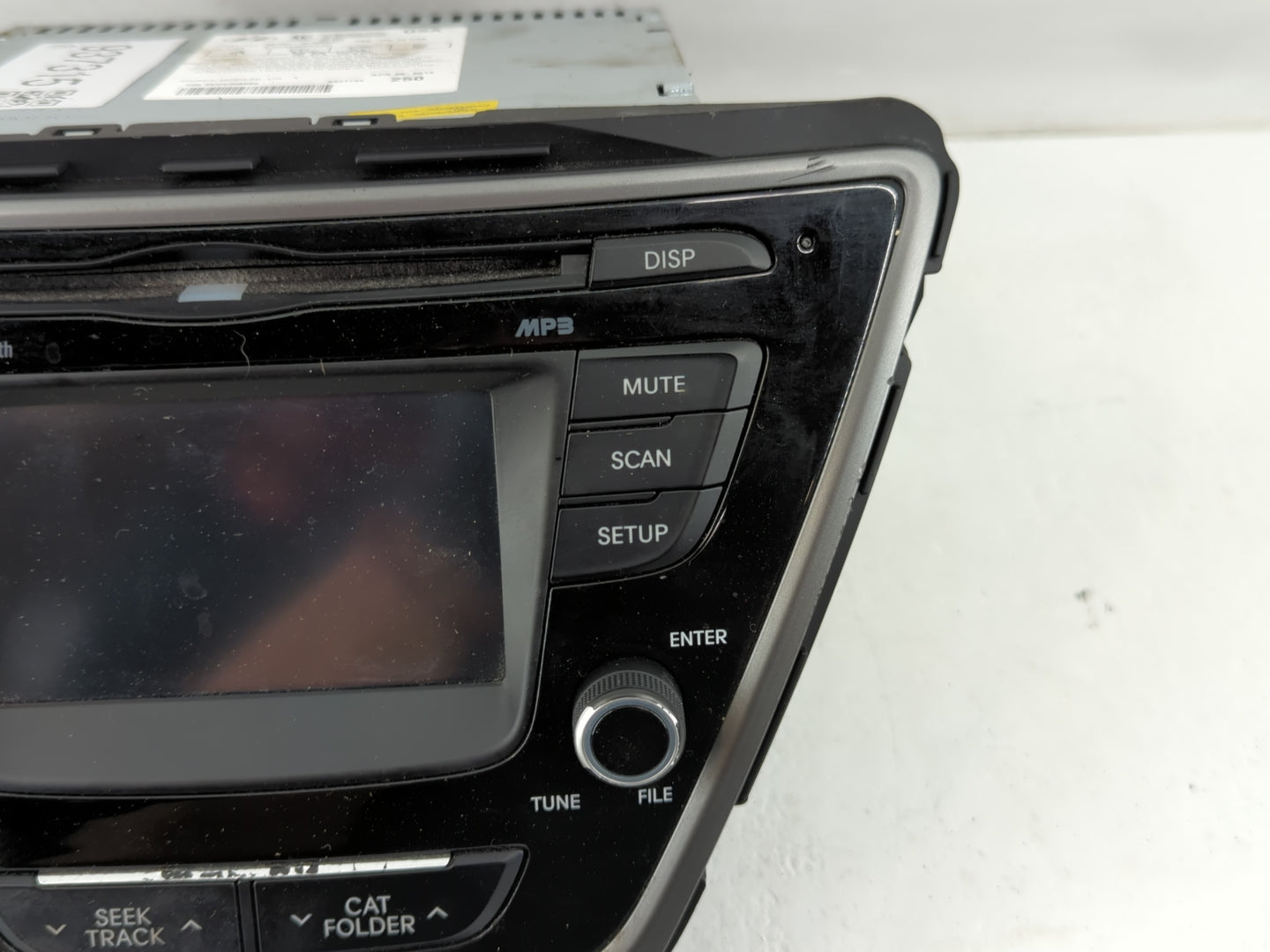 2014-2016 Hyundai Elantra Radio AM FM Cd Player Receiver Replacement P/N:96180-3X165GU Fits Fits 2014 2015 2016 OEM Used Aut