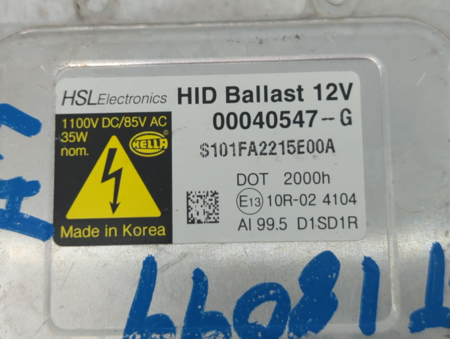2011-2016 Hyundai Equus Headlight Ballast Head Light - Oemusedautoparts1.com