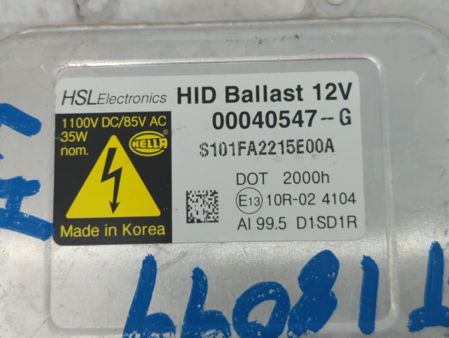 2011-2016 Hyundai Equus Headlight Ballast Head Light - Oemusedautoparts1.com