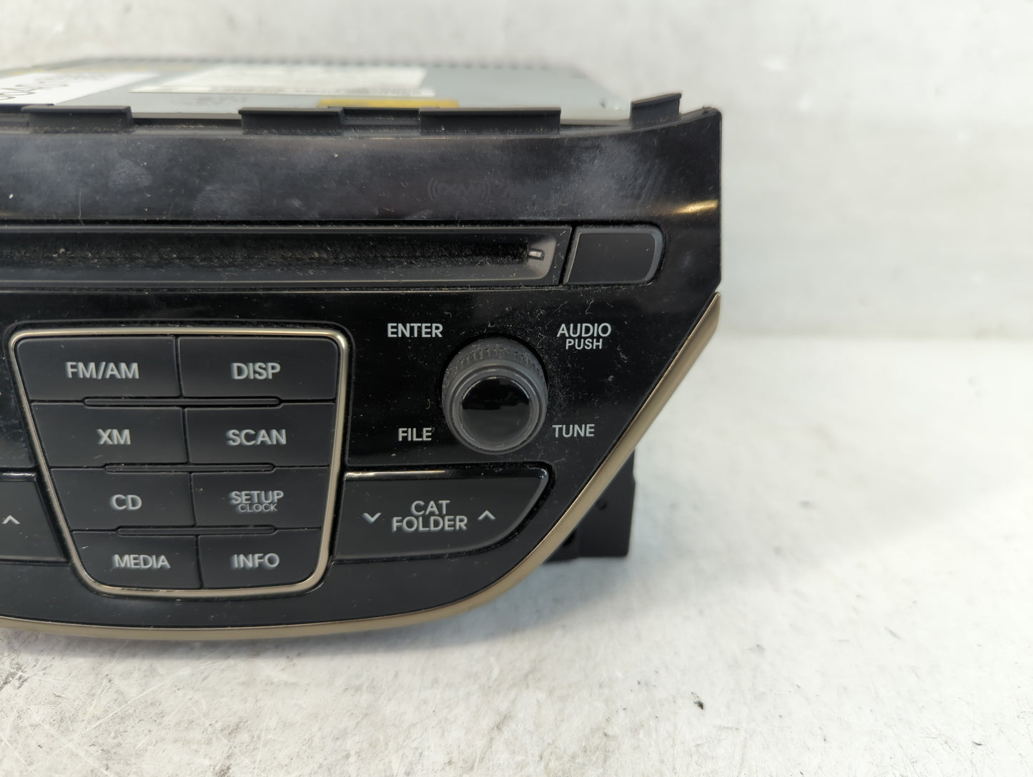 2014-2015 Hyundai Genesis Radio AM FM Cd Player Receiver Replacement P/N:96180-2M118YHG Fits Fits 2014 2015 OEM Used Auto Pa