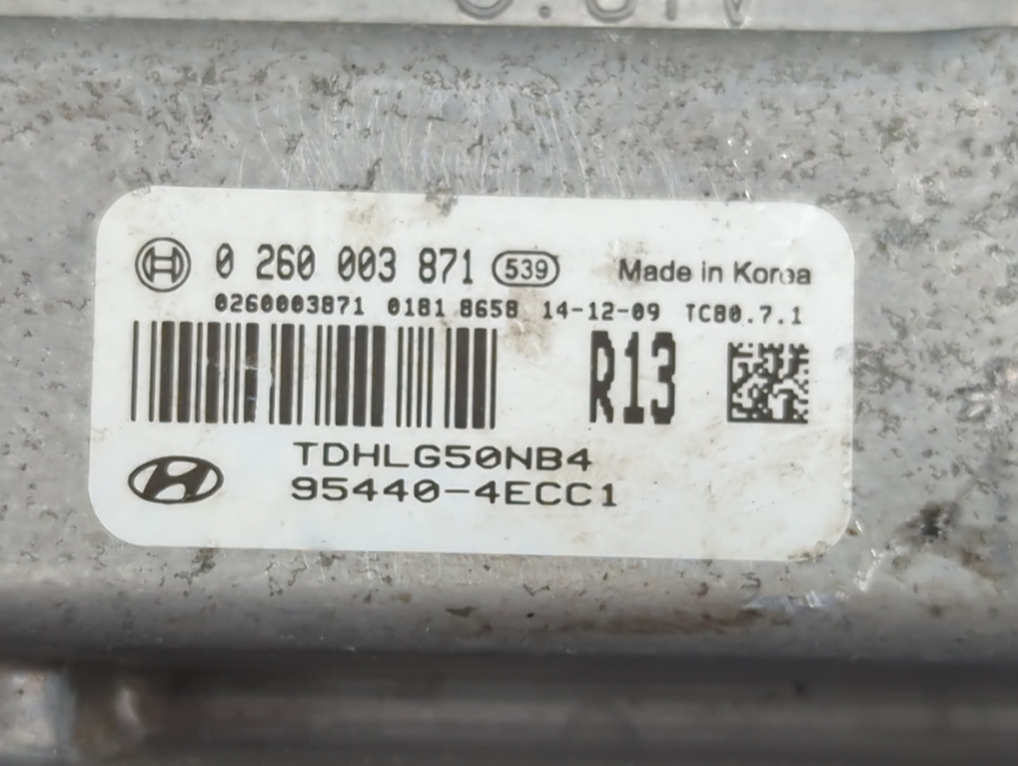 2013-2016 Hyundai Genesis PCM Engine Control Computer ECU ECM PCU OEM P/N:95440-4ECC1 Fits Fits 2013 2014 2015 2016 OEM Used