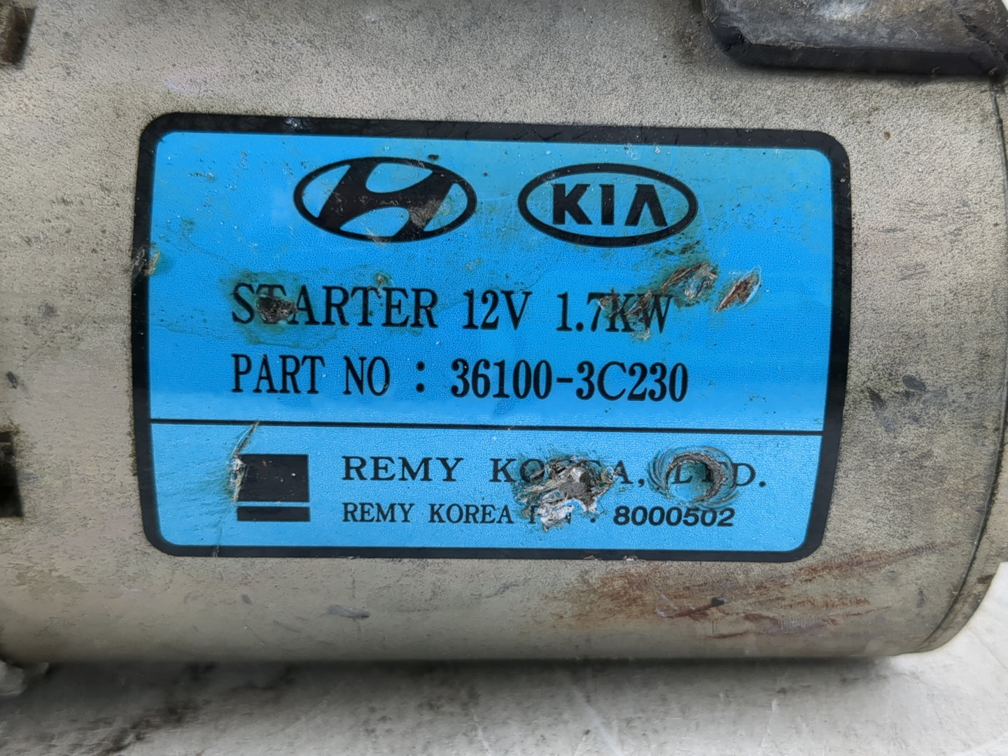 2013-2016 Hyundai Genesis Car Starter Motor Solenoid OEM P/N:36100-3C230 Fits Fits 2013 2014 2015 2016 OEM Used Auto Parts -