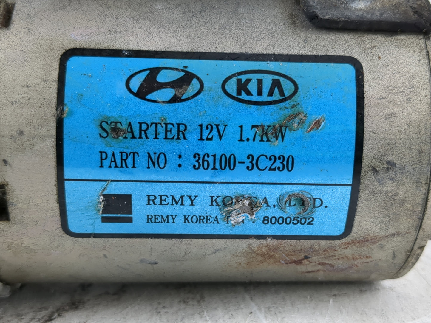 2013-2016 Hyundai Genesis Car Starter Motor Solenoid OEM P/N:36100-3C230 Fits Fits 2013 2014 2015 2016 OEM Used Auto Parts -