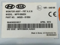 2015-2016 Hyundai Genesis Information Display Screen - Oemusedautoparts1.com