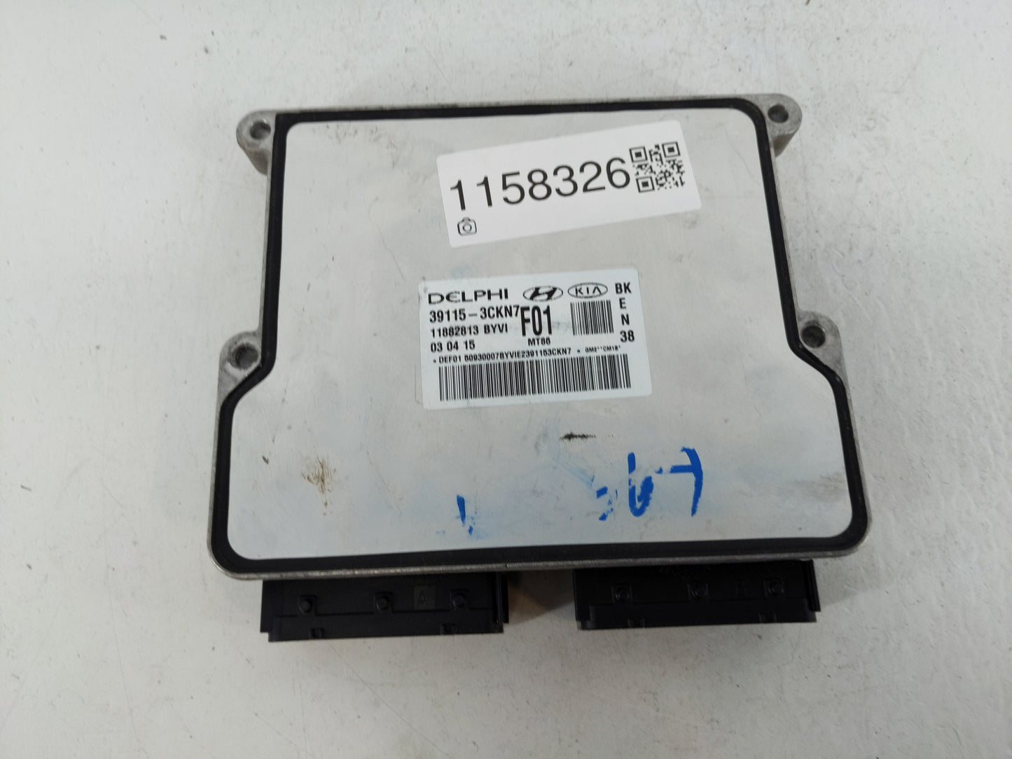 2015-2016 Hyundai Genesis PCM Engine Control Computer ECU ECM PCU OEM P/N:39115-3CKN7 Fits Fits 2015 2016 OEM Used Auto Part