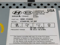 2015-2016 Hyundai Genesis Radio AM FM Cd Player Receiver Replacement P/N:96560-B14224X Fits Fits 2015 2016 OEM Used Auto Par